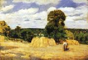 Camille Pissarro The Harvest at Montfoucault Spain oil painting artist